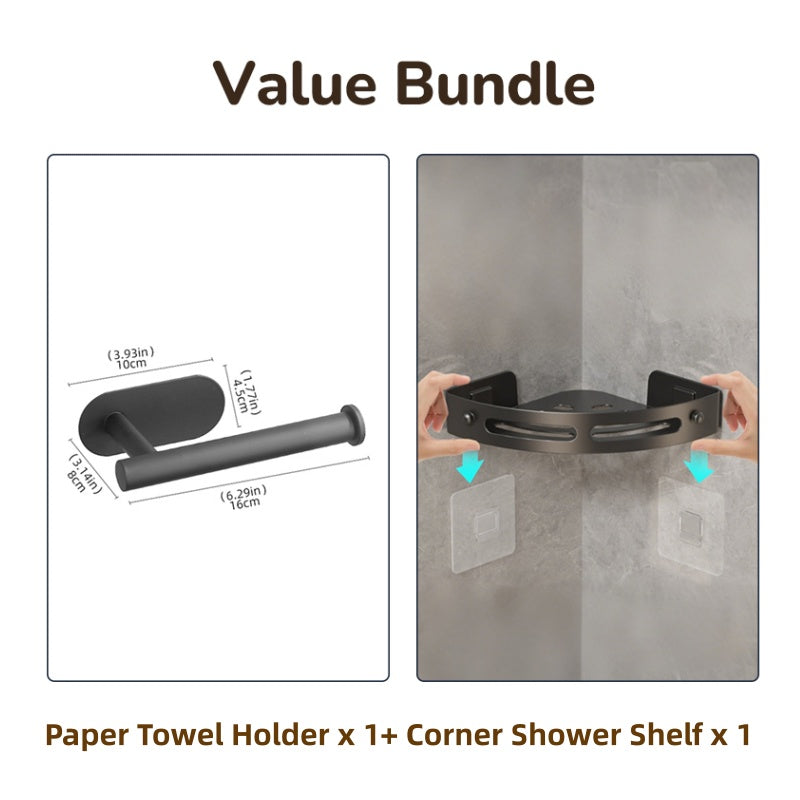 Drill-Free Stainless Steel Paper Towel Holder