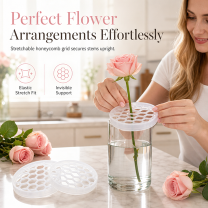 🥳HOT SALE🥳💞50K+ SOLD! Flower Grid – From £3.99! Elastic silicone, hexagonal slots & reusable. Perfect bouquets – grab yours! ✅