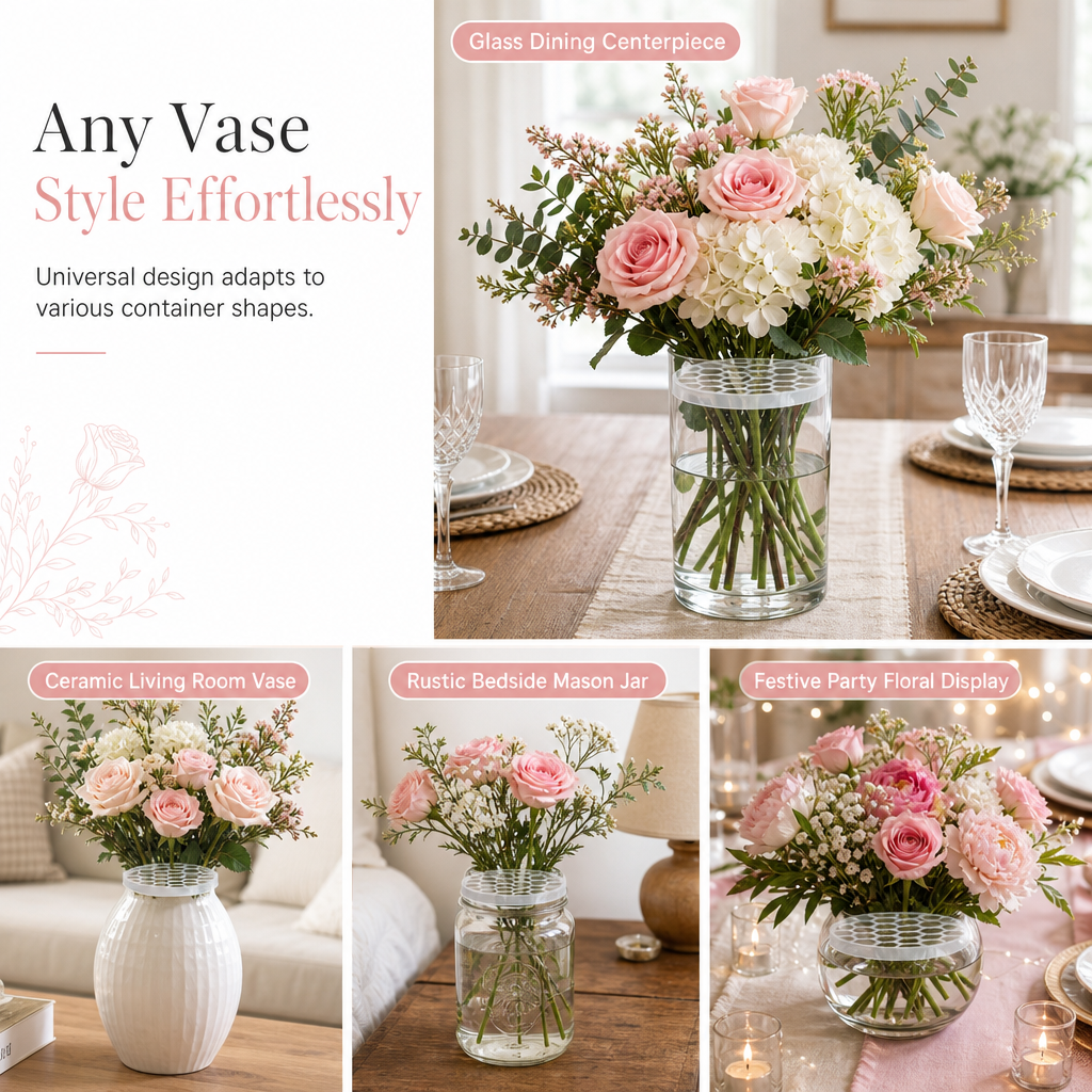 🥳HOT SALE🥳💞50K+ SOLD! Flower Grid – From £3.99! Elastic silicone, hexagonal slots & reusable. Perfect bouquets – grab yours! ✅