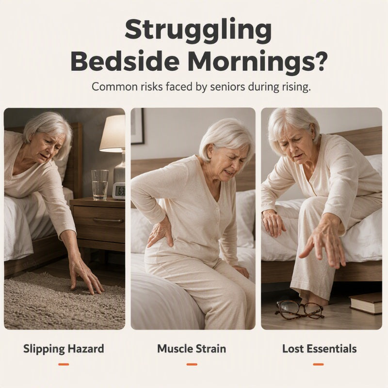 🥳HOT SALE🥳💞50K+ SOLD! Bed Assist Rail – From £59.99! Carbon steel, dual-grip & 6-level height. Safe bedside – grab yours! ✅