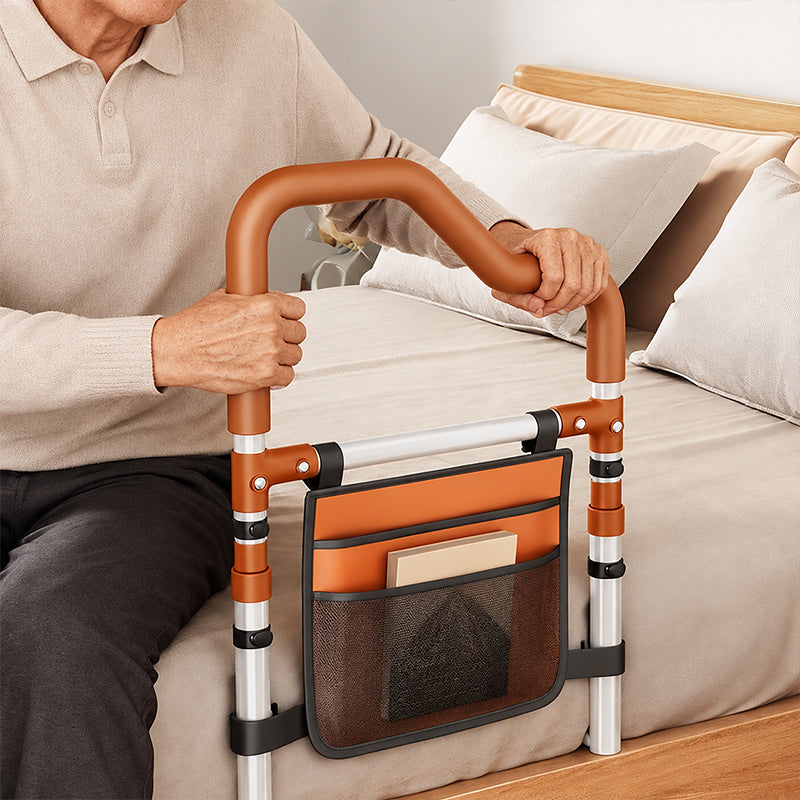 🥳HOT SALE🥳💞50K+ SOLD! Bed Assist Rail – From £59.99! Carbon steel, dual-grip & 6-level height. Safe bedside – grab yours! ✅