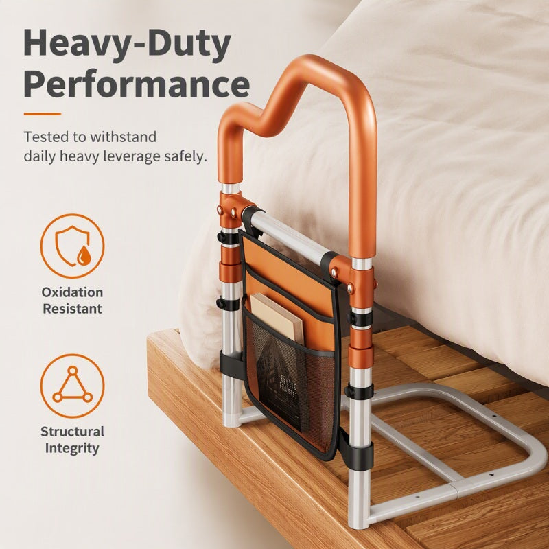 🥳HOT SALE🥳💞50K+ SOLD! Bed Assist Rail – From £59.99! Carbon steel, dual-grip & 6-level height. Safe bedside – grab yours! ✅