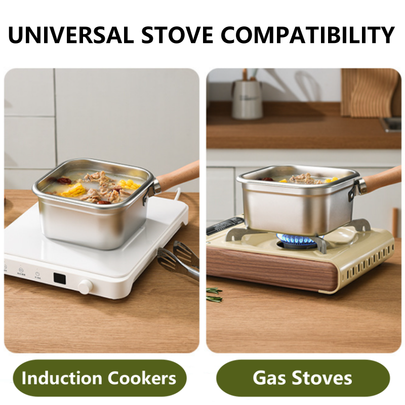 ⏰50% OFF – LAST CHANCE⏰ Multi-Function Frying Cooker Set – Steam, Boil, Fry, Drain & Store – Stainless Steel – Universal Stove – 2500ml! 🔥