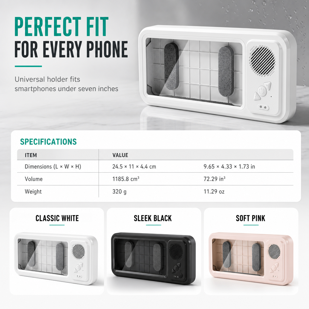 🥳HOT SALE🥳💞50K+ SOLD! Shower Phone Case – From £20.99! Waterproof, Bluetooth & touch screen. Music in shower – grab yours! ✅