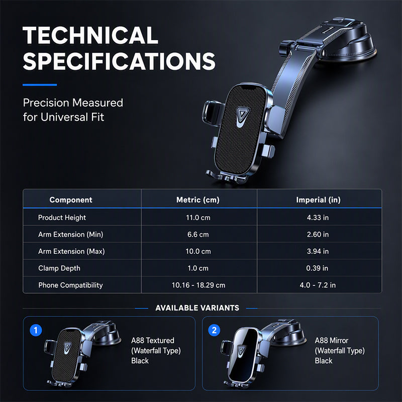 🥳HOT SALE🥳💞50K+ SOLD! Car Phone Holder – From £9.99! Nano vacuum, 360° arm & one-hand lock. Stable driving – grab yours! ✅