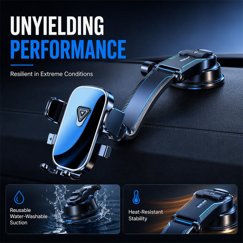 🥳HOT SALE🥳💞50K+ SOLD! Car Phone Holder – From £9.99! Nano vacuum, 360° arm & one-hand lock. Stable driving – grab yours! ✅