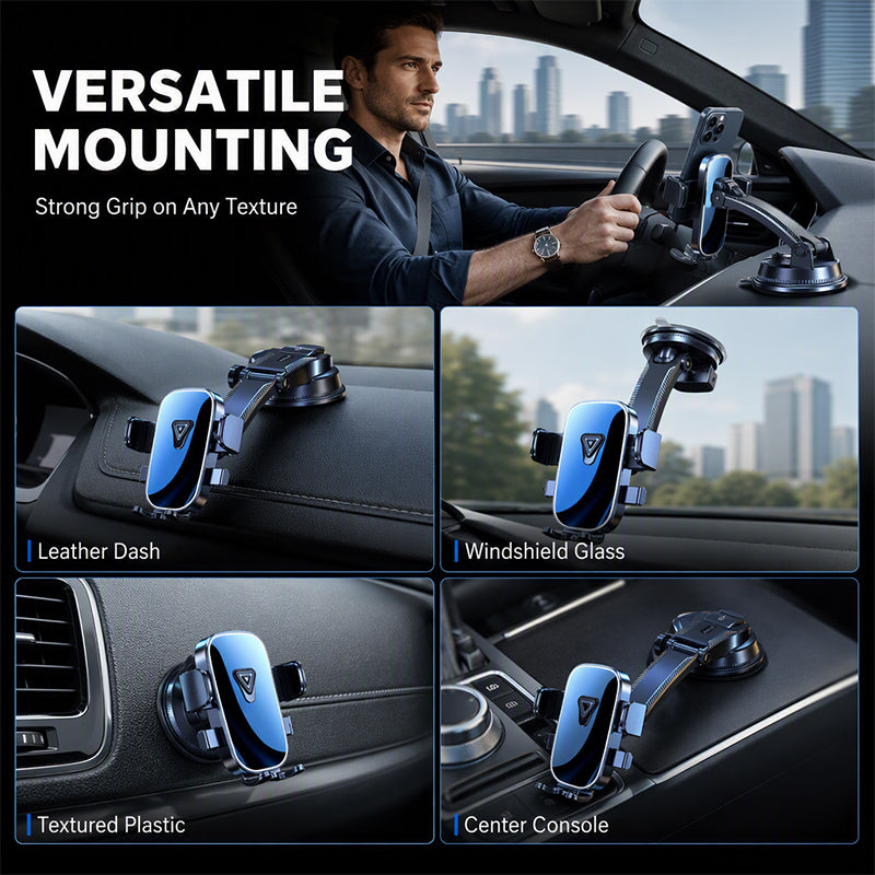 🥳HOT SALE🥳💞50K+ SOLD! Car Phone Holder – From £9.99! Nano vacuum, 360° arm & one-hand lock. Stable driving – grab yours! ✅