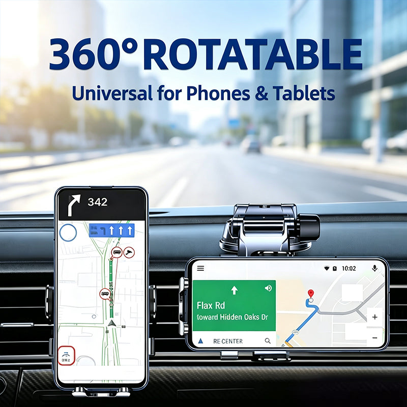 🥳HOT SALE🥳💞50K+ SOLD! Car Phone Holder – From £9.99! Nano vacuum, 360° arm & one-hand lock. Stable driving – grab yours! ✅