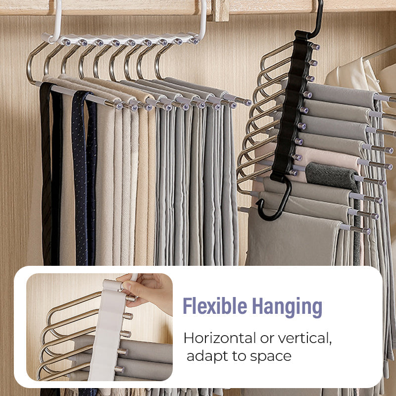 🥳HOT SALE🥳💞50K+ SOLD! Pants Hanger – From £9.99! Multi-layer, anti-slip & 5kg load. Tidy closet – grab yours! ✅
