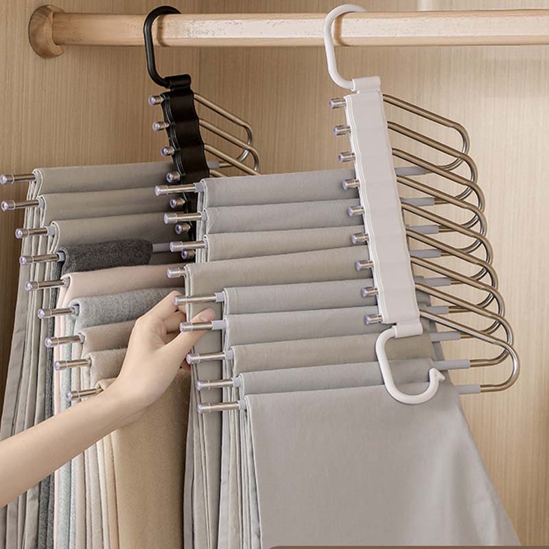 🥳HOT SALE🥳💞50K+ SOLD! Pants Hanger – From £9.99! Multi-layer, anti-slip & 5kg load. Tidy closet – grab yours! ✅