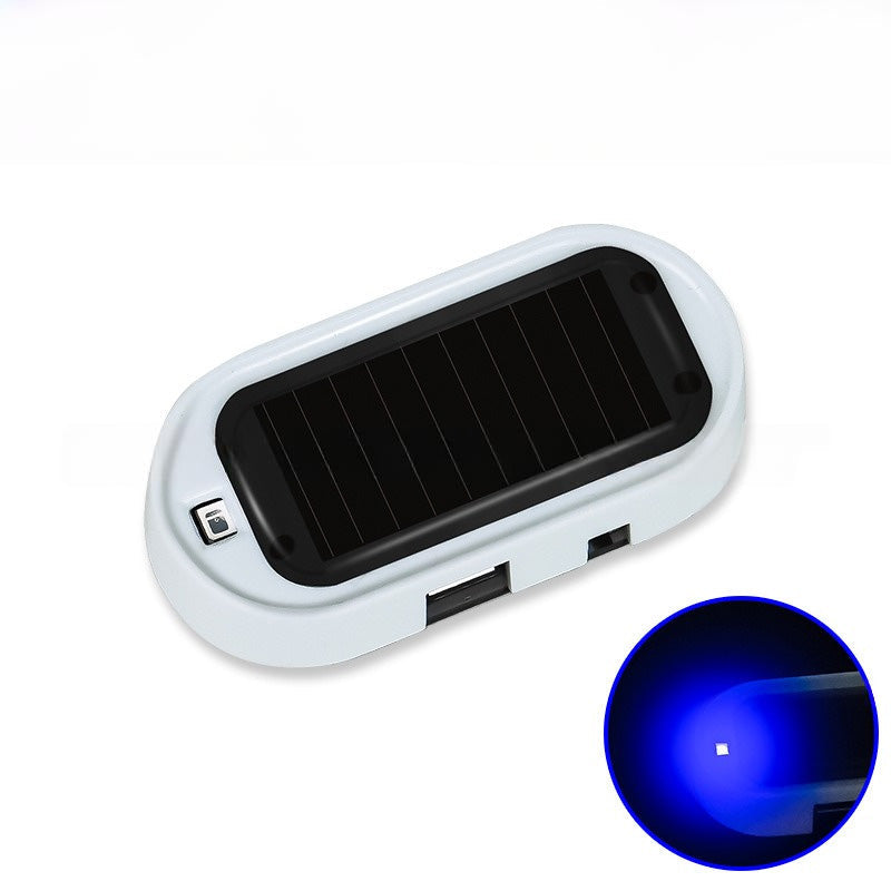 ✨ Solar-Powered Security Light: LED Flashing Deterrent, Wireless, Weather-Resistant, Blue/Red