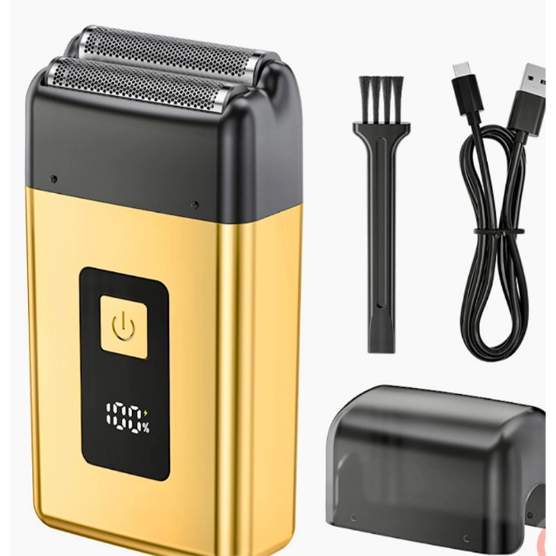 🥳2026 BESTSELLER🪒 Travel Electric Razor – Double Foil Precision, Ultra-Close – IPX7 Waterproof, Wet & Dry – LED Battery Display – Pocket-Sized! 🛡️💨