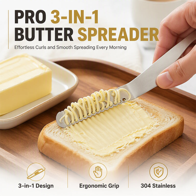 🥳HOT SALE🥳💞50K+ SOLD! Butter Knife – From £7.99! 3-in-1, shredding holes & stainless steel. Perfect spreads – grab yours! ✅