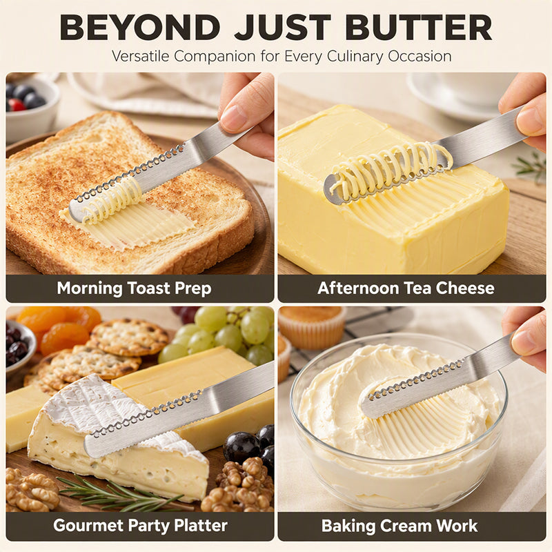 🥳HOT SALE🥳💞50K+ SOLD! Butter Knife – From £7.99! 3-in-1, shredding holes & stainless steel. Perfect spreads – grab yours! ✅