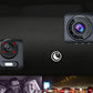 🥳2026 BESTSELLER🚗 Triple Vision Dash Cam – Front, Cabin & Rear Recording – Sharp Night Clarity, 1080p – Easy WiFi Review – Compact 2" Screen! 🛡️💨