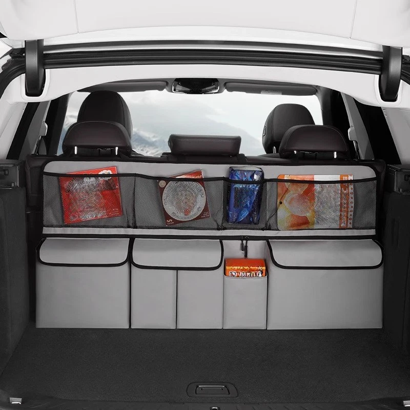 🥳2026 BESTSELLER🚗 Trunk Organizer – Multi-Pocket, Hanging Design – Oxford Fabric, Water-Repellent – Quick-Release Straps, Velcro Fit – 1 or 2 PCS! 🛡️💨