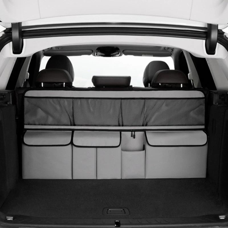🥳2026 BESTSELLER🚗 Trunk Organizer – Multi-Pocket, Hanging Design – Oxford Fabric, Water-Repellent – Quick-Release Straps, Velcro Fit – 1 or 2 PCS! 🛡️💨