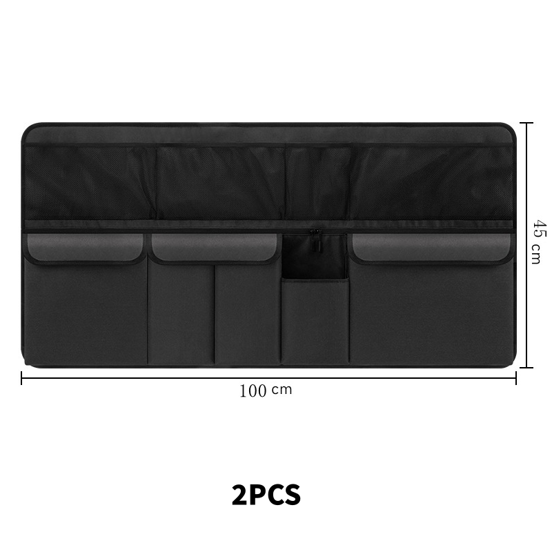 🥳2026 BESTSELLER🚗 Trunk Organizer – Multi-Pocket, Hanging Design – Oxford Fabric, Water-Repellent – Quick-Release Straps, Velcro Fit – 1 or 2 PCS! 🛡️💨