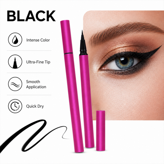 🥳2026 BESTSELLER👁️ Liquid Eyeliner Pen – 0.01mm Precision Tip, Waterproof – Smudge-Proof, Quick-Drying – Rich Color Payoff – Compact & Travel-Friendly! 🛡️💨