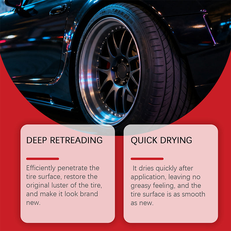 🥳HOT SALE🥳💞50K+ SOLD! Tire Shine Balm – From £8.99! Deep black, quick-dry & UV protection. Showroom tires – grab yours! ✅