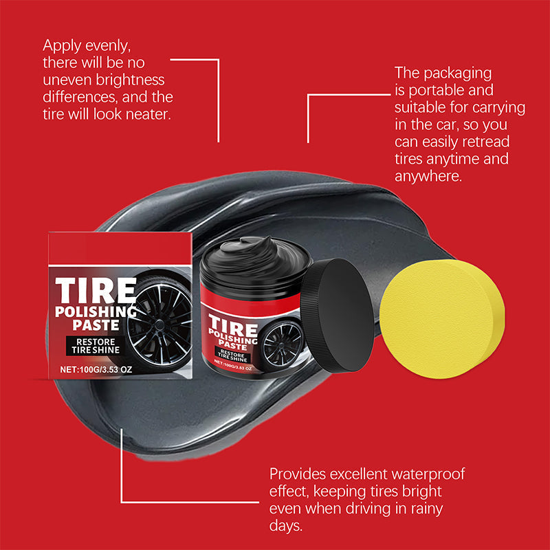 🥳HOT SALE🥳💞50K+ SOLD! Tire Shine Balm – From £8.99! Deep black, quick-dry & UV protection. Showroom tires – grab yours! ✅