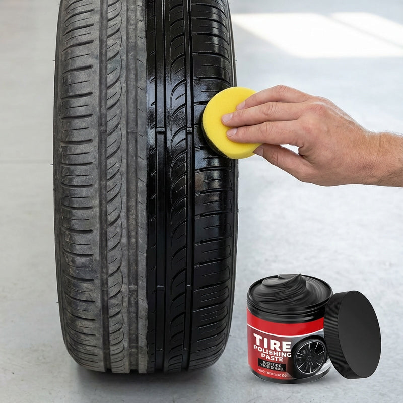 🥳HOT SALE🥳💞50K+ SOLD! Tire Shine Balm – From £8.99! Deep black, quick-dry & UV protection. Showroom tires – grab yours! ✅
