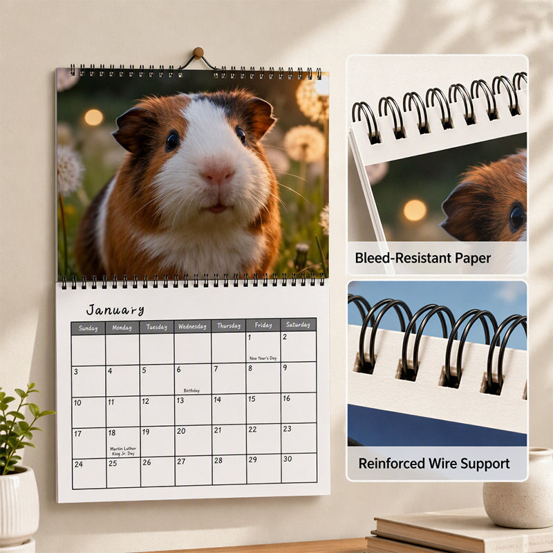 🥳HOT SALE🥳💞50K+ SOLD! Guinea Pig Calendar – From £7.99! 12 cute months, easy planning & charming decor. Brighten your wall – grab yours! ✅