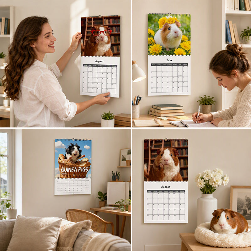 🥳HOT SALE🥳💞50K+ SOLD! Guinea Pig Calendar – From £7.99! 12 cute months, easy planning & charming decor. Brighten your wall – grab yours! ✅