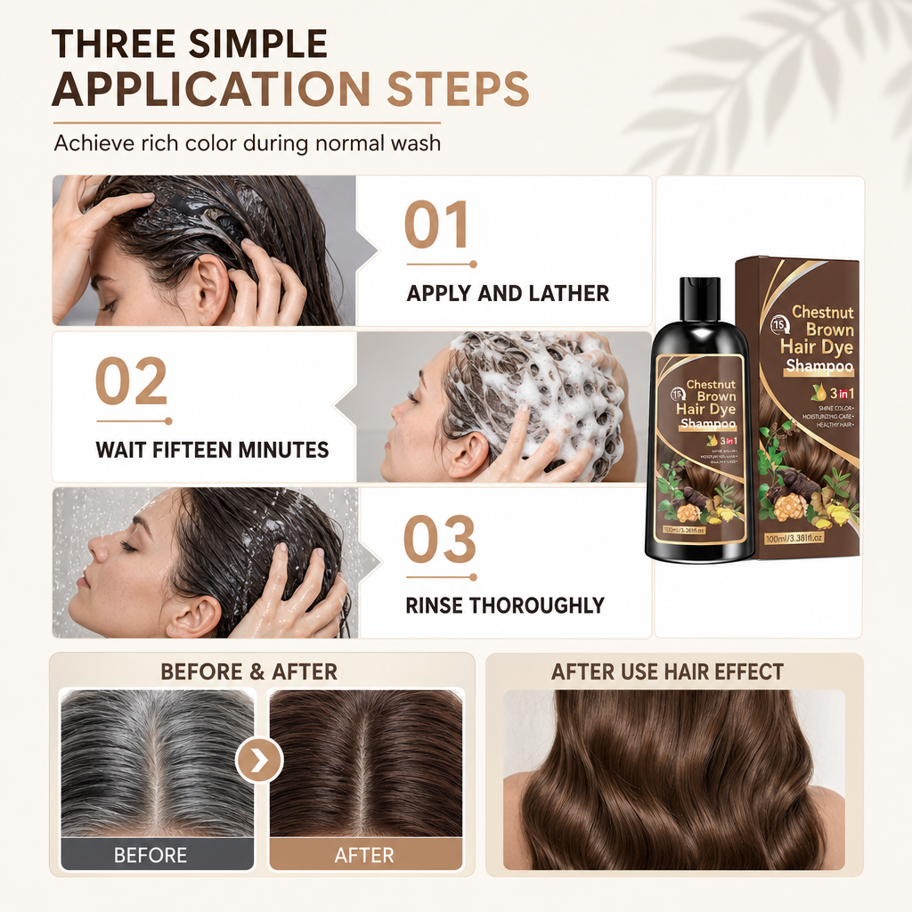🥳HOT SALE🥳💞50K+ SOLD! Hair Dye Shampoo – From £7.99! 15-min color, herbal & easy apply. Salon tones at home – grab yours! ✅