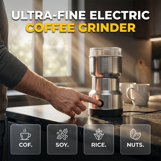 ⏰50% OFF – LAST CHANCE⏰ Stainless Steel Electric Grinder – 300ml Capacity, Turbo Power – Precision Coarseness Control – EU/UK/US/AU Plugs! 🔥