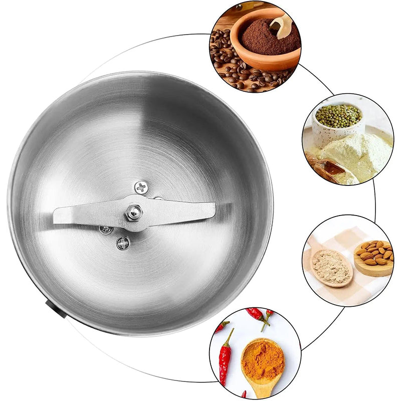 ⏰50% OFF – LAST CHANCE⏰ Stainless Steel Electric Grinder – 300ml Capacity, Turbo Power – Precision Coarseness Control – EU/UK/US/AU Plugs! 🔥