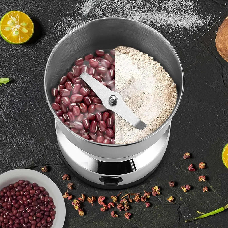 ⏰50% OFF – LAST CHANCE⏰ Stainless Steel Electric Grinder – 300ml Capacity, Turbo Power – Precision Coarseness Control – EU/UK/US/AU Plugs! 🔥
