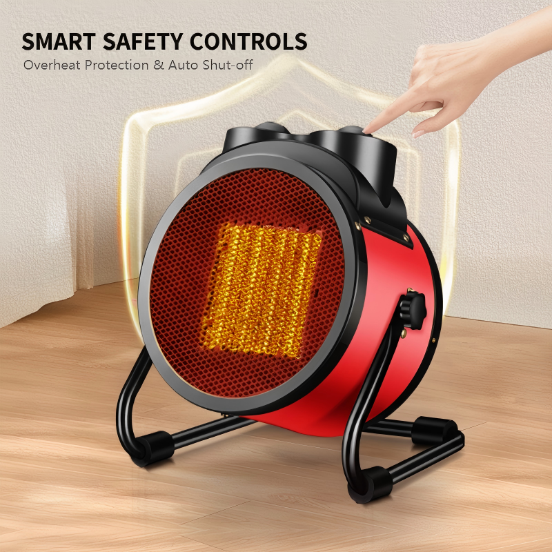🔥FLASH SALE🔥 Portable Electric Space Heater – 2000W Instant Heat, 90° Wide-Angle – Stepless Control, Overheat Protection – Quiet & Splash-Proof! 🏠✨