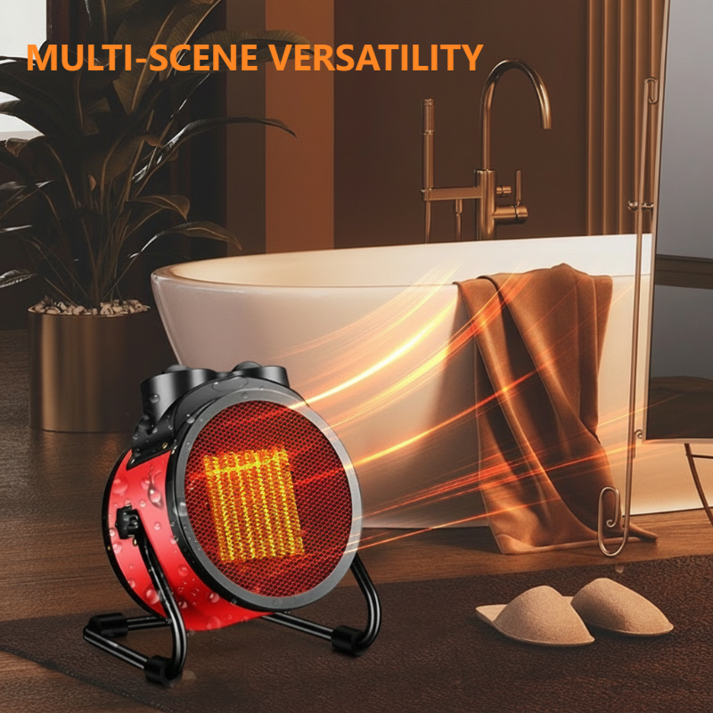 🔥FLASH SALE🔥 Portable Electric Space Heater – 2000W Instant Heat, 90° Wide-Angle – Stepless Control, Overheat Protection – Quiet & Splash-Proof! 🏠✨