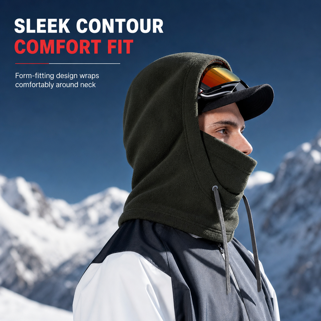 💞50K+ SOLD! 🧣❄️! 3-in-1 Winter Balaclava – windproof fleece covers head, neck, face & ears. Adjustable fit for skiing, cycling & cold weather! 🛡️💪