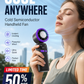 ❄️🌬️ 55% OFF!| Portable Neck Fan with Semiconductor Ice Cooling Plate | 3600mAh Foldable Personal Air Conditioner | LED Display & Type-C Charging