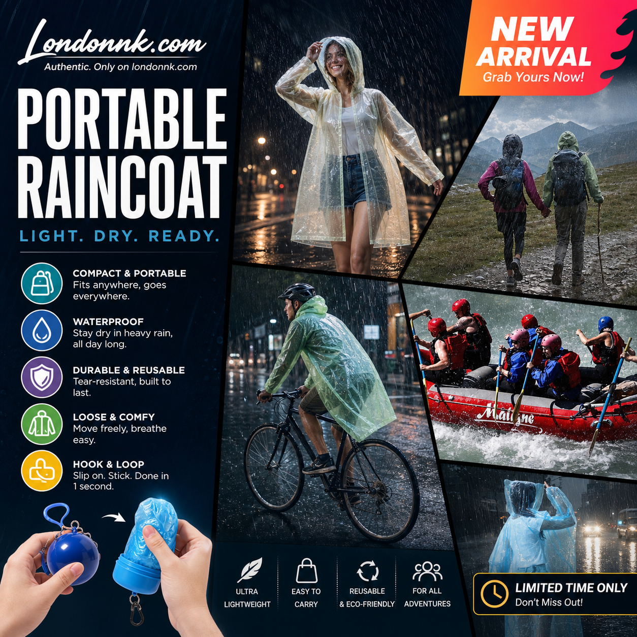 ⏰🎉Buy 1 Get 1 Free!🎉—Mini Ball Shape Disposable Raincoat