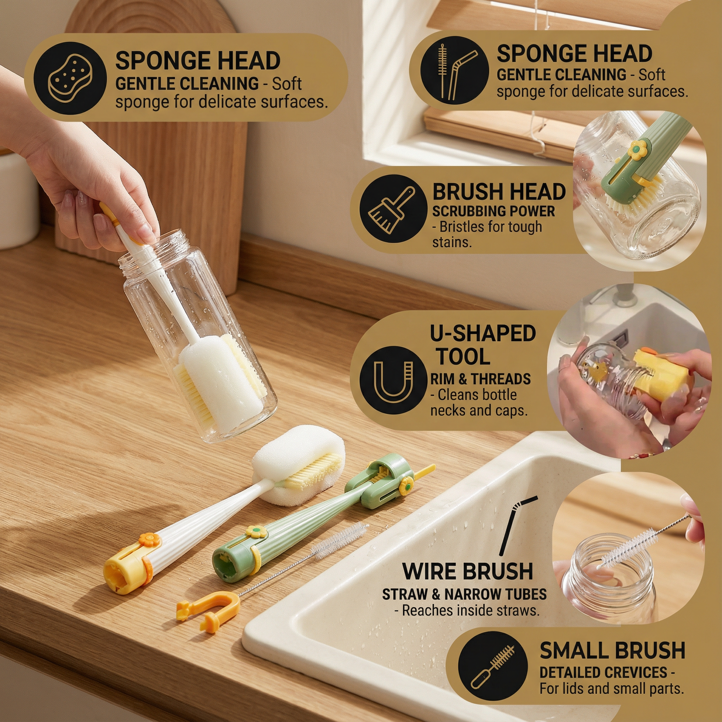 🔥 Last Day 50% OFF –✨Multi-Functional 5-in-1 Bottle Cleaner (📦Buy 2,Free Shipping)