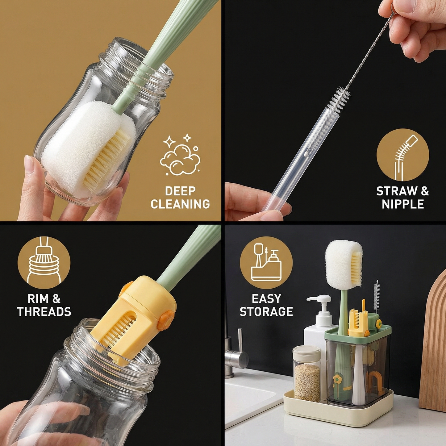 🔥 Last Day 50% OFF –✨Multi-Functional 5-in-1 Bottle Cleaner (📦Buy 2,Free Shipping)
